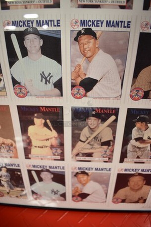 Colortlith Corporation 1996 SCITEX/DESKTOP Rampage Layout of Mickey Mantle Baseball Cards!28x1x24 - Image 8 of 12