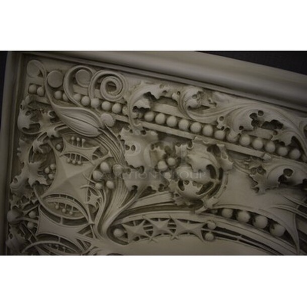 AMAZING! White Painted Wooden Wall Art! 41x2x32 - Image 5 of 5