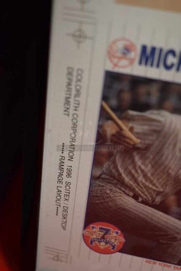 Colortlith Corporation 1996 SCITEX/DESKTOP Rampage Layout of Mickey Mantle Baseball Cards!28x1x24 - Image 11 of 12