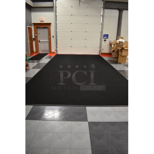 Giant Black Floor Mat! 25'x12' - Image 1 of 3