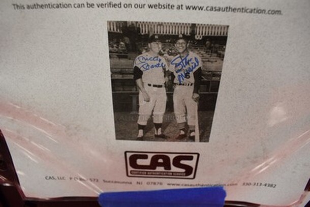 Autographed Picture of Mickey Mantle and Stan Musial Posing Together. Comes With Certificate of Authenticity! 14x1x17.5 - Image 8 of 10
