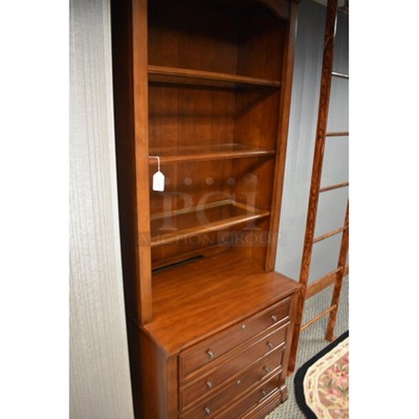 STUNNING! Hooker Furniture Book Base With Keys! 32x22x87 - Image 3 of 10