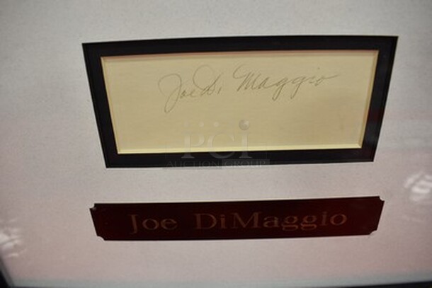 Autographed Joe DiMaggio Picture In Frame! Comes With Certificate of Authenticity. 14x1x18 - Image 4 of 7