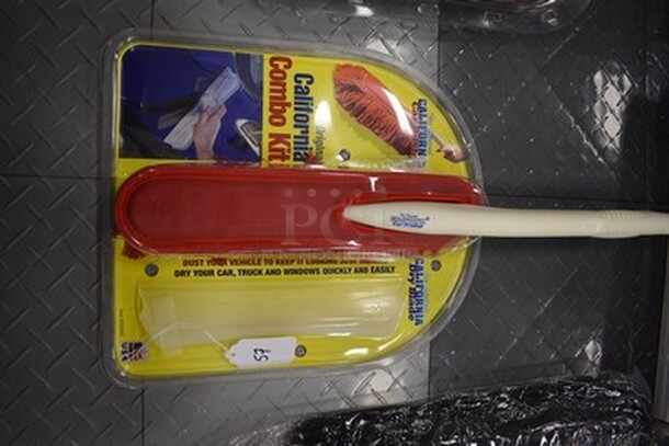 NEVER OPENED! California Combo Kit. Comes With Car Duster and Dry Blade.