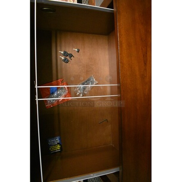 STUNNING! Hooker Furniture Book Base With Keys! 32x22x87 - Image 6 of 10