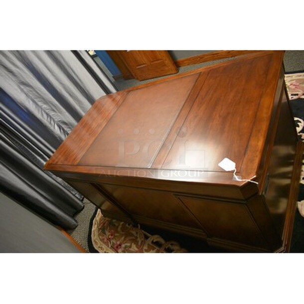 AMAZING! Hooker Furniture Wooden Executive Desk! 66x36x31.5  - Image 10 of 10