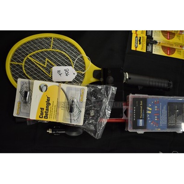 ALL IN ONE MONEY! Lot including Bug Zapper, Cord Detangler, and 520 Terminal Set.