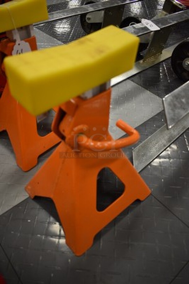 2 Allied 3 Ton Jack Stand. Model 47-JS3D, Serial Number 0078077. 7x7x19 - Image 4 of 6