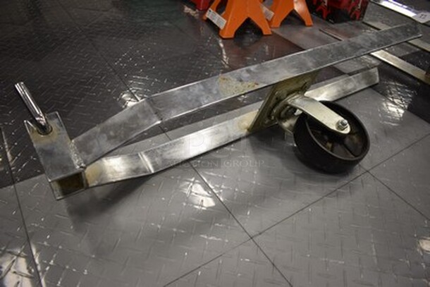 3 Stainless Steel Dollies with Wheels For Lifts. 3x Your Bid! 5x38x8 - Image 6 of 7