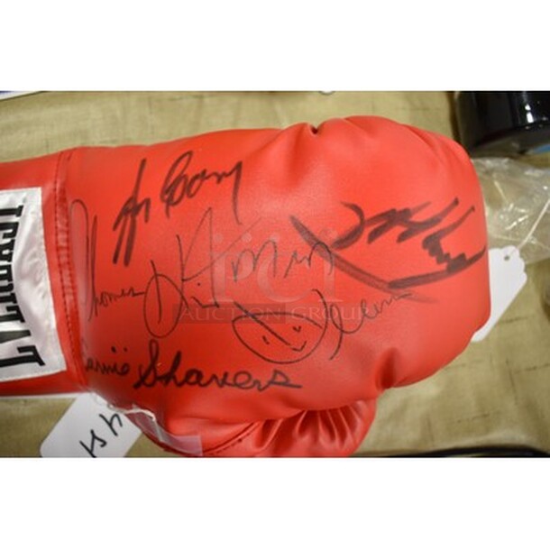 AMAZING! Boxing Glove Autographed by Larry Holmes, Earnie Shavers, and More! Comes With Certificate Of Authenticity!  - Image 4 of 5