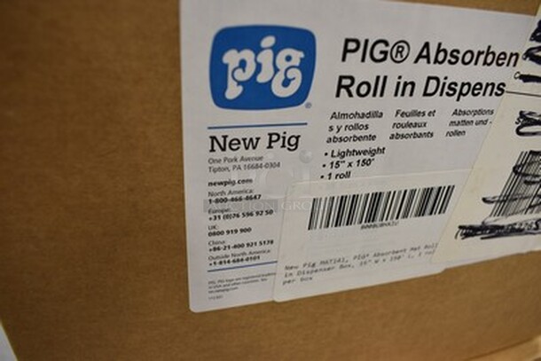 2 IN ORIGINAL DISPENSER BOX Pig Absorbent Matt Rolls. Roughly 15"x150.' 2x Your Bid! - Image 4 of 4