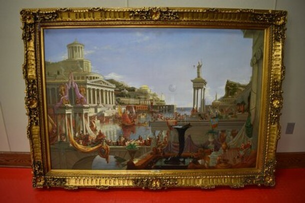 STUNNING! Thomas Cole The Consummation of Empire Painting From Art Dealer Ed Mero! 85x4x61