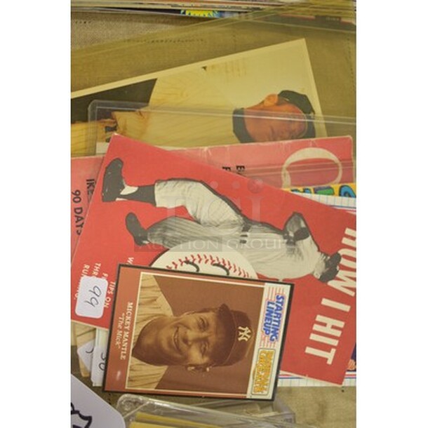 Various Mickey Mantle Sports Memorabilia Including Trading Cards! All In One Money!  - Image 2 of 7