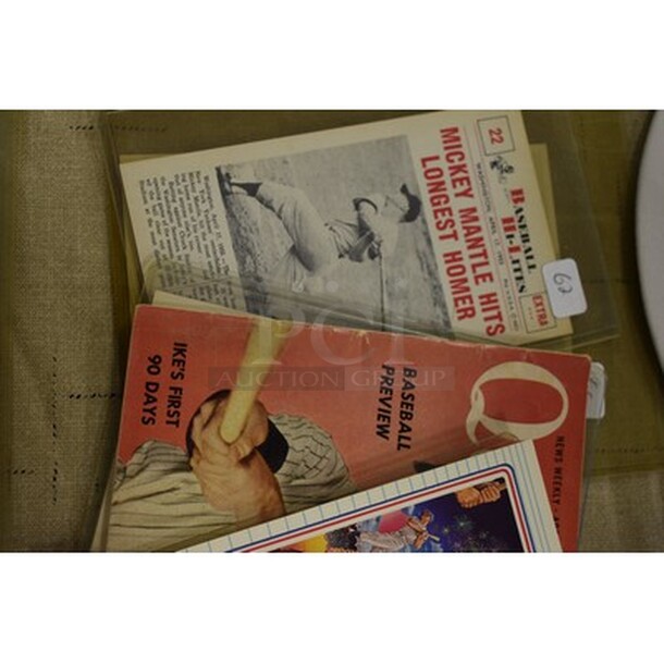 Various Mickey Mantle Sports Memorabilia Including Trading Cards! All In One Money!  - Image 7 of 7