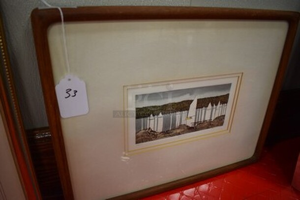 Reflections Picture In Custom Made Wooden Frame. Number 147/200. 19x1x15 - Image 2 of 5