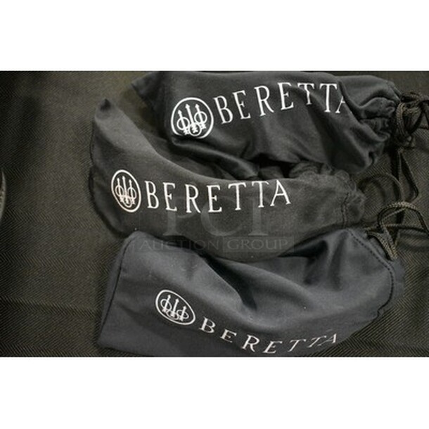 3 Beretta Protective Eyewear With Original Bags! 3x Your Bid!