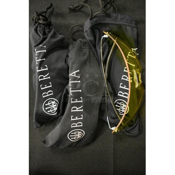 3 Beretta Protective Eyewear With Original Bags! 3x Your Bid! - Image 2 of 2