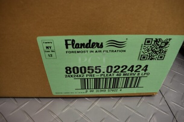 NEVER USED! Flanders Pre-Pleat 40 Filters. 24x24x2 - Image 5 of 5