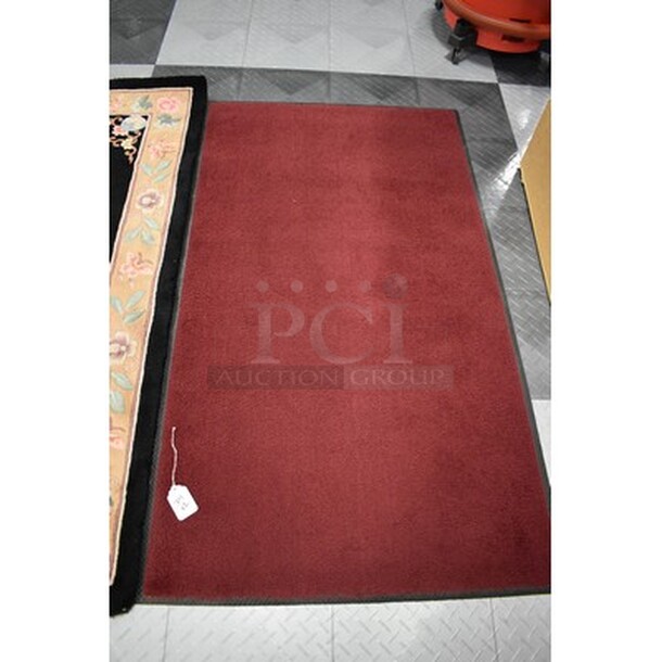 2 Decorative Rugs! Red 57x1x33, Floral Design 36x1x60 - Image 5 of 5