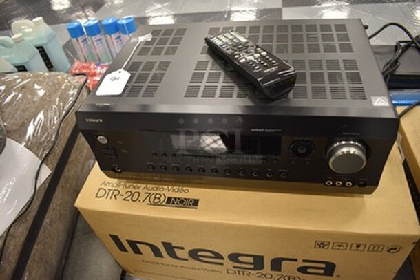 AWESOME! Integra DTR-20.7 AV Receiver With Remote and Original Box. 17x11x7. Tested and Working! - Image 1 of 7