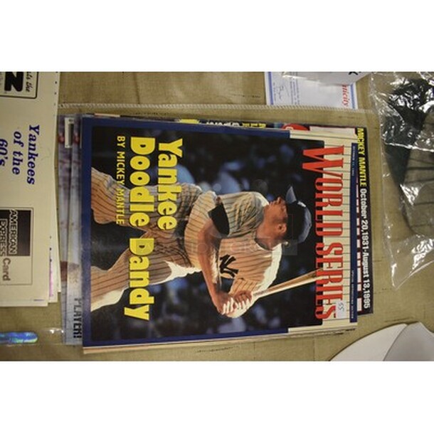 Lot Of Mickey Mantle Magazines! All In One Money!
