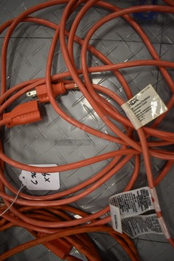 9 Various Indoor/Outdoor Extension Cords! 9x Your Bid! - Image 2 of 4