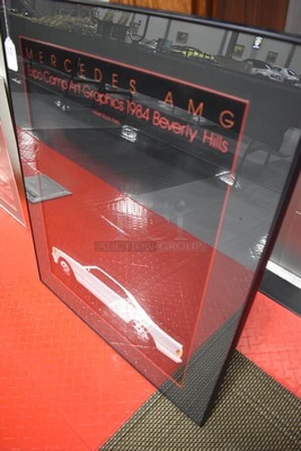 1984 Mercedes AMG Expo Camp Art Graphics Picture in Black Frame! 28x1x24 - Image 5 of 5