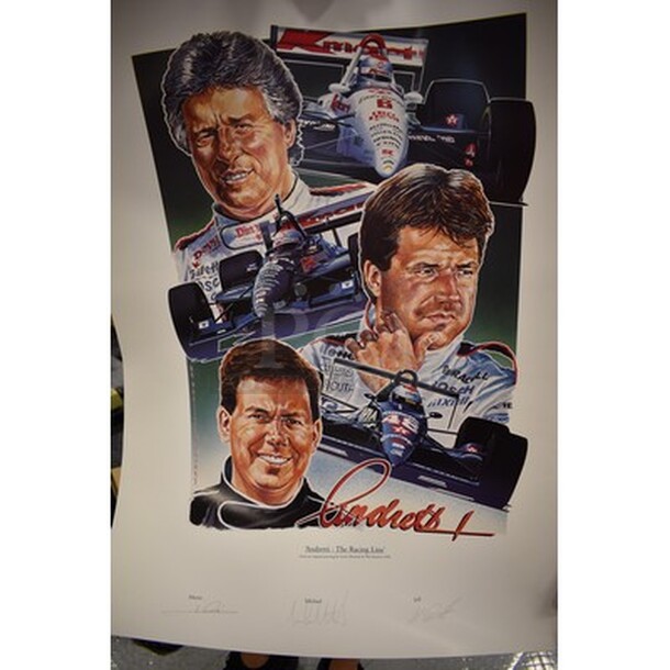 7 Autographed Michael and Mario Andretti Pictures! Client Was Personal Friend Of Andretti  Family! 7x Your Bid - Image 1 of 8