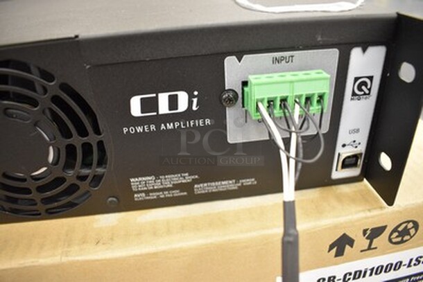 Crown CDi1000 Power Amplifier. 120-240 VAC, 50/60Hz. 19x12x3. Tested and Working! - Image 7 of 7