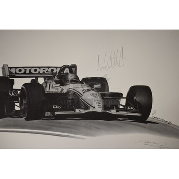7 Autographed Michael and Mario Andretti Pictures! Client Was Personal Friend Of Andretti  Family! 7x Your Bid - Image 2 of 8