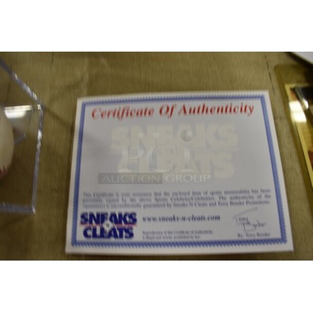 AWESOME! Baseball Autographed By Joe DiMaggio. Comes With Certificate of Authenticity! - Image 6 of 6
