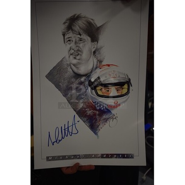 7 Autographed Michael and Mario Andretti Pictures! Client Was Personal Friend Of Andretti  Family! 7x Your Bid - Image 5 of 8