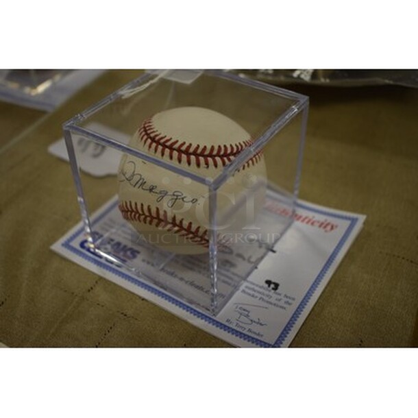 AWESOME! Baseball Autographed By Joe DiMaggio. Comes With Certificate of Authenticity! - Image 2 of 6