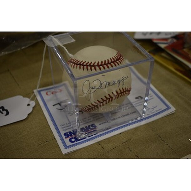 AWESOME! Baseball Autographed By Joe DiMaggio. Comes With Certificate of Authenticity! - Image 3 of 6