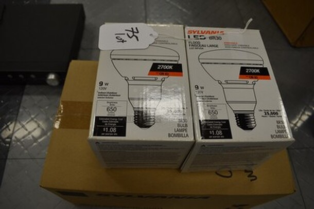 ALL IN ONE MONEY! Lot of Sylvania LED 9W, 120V Light Bulbs.  - Image 1 of 4