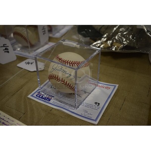 AWESOME! Baseball Autographed By Joe DiMaggio. Comes With Certificate of Authenticity! - Image 2 of 6