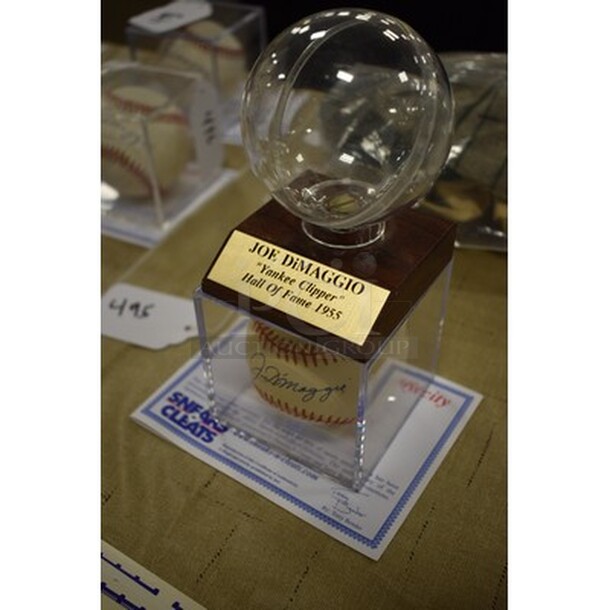 AWESOME! Baseball Autographed By Joe DiMaggio With Extra Baseball Display Case. Comes With COA! - Image 2 of 6