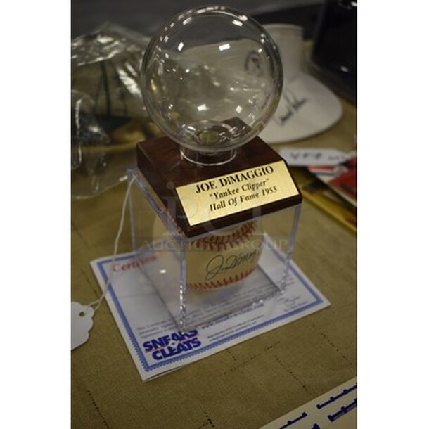 AWESOME! Baseball Autographed By Joe DiMaggio With Extra Baseball Display Case. Comes With COA! - Image 3 of 6