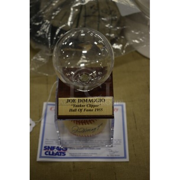 AWESOME! Baseball Autographed By Joe DiMaggio With Extra Baseball Display Case. Comes With COA! - Image 4 of 6