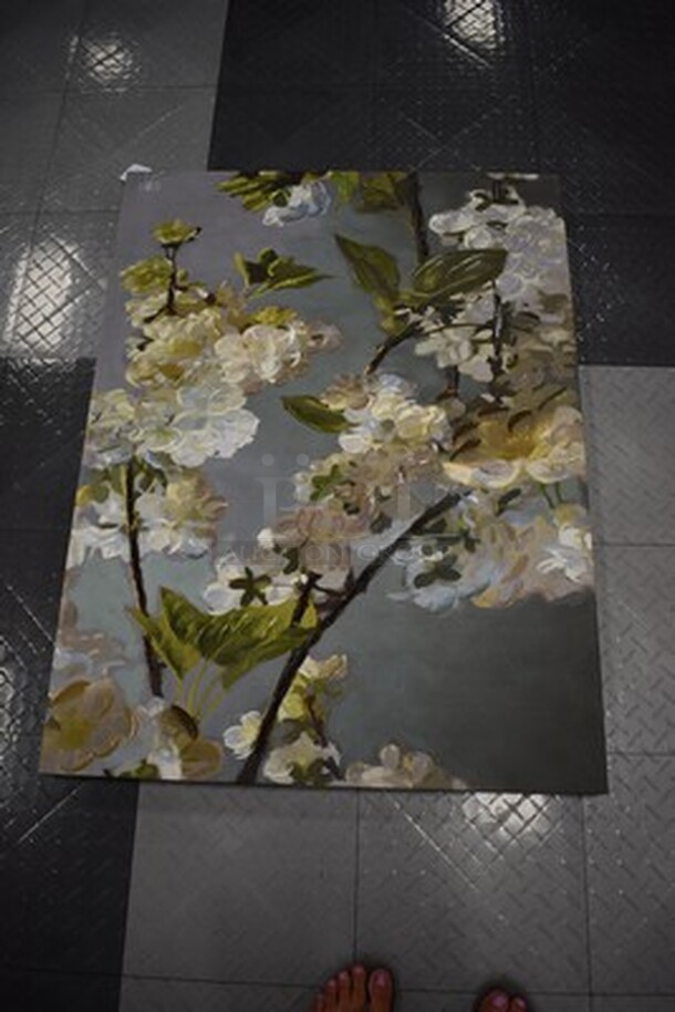 AWESOME! Floral Design Canvas Wall Art. 30x2x40 - Image 2 of 6