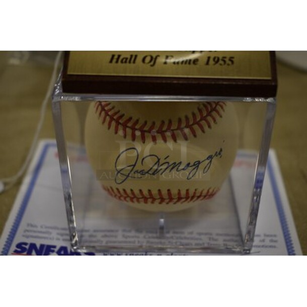 AWESOME! Baseball Autographed By Joe DiMaggio With Extra Baseball Display Case. Comes With COA! - Image 5 of 6