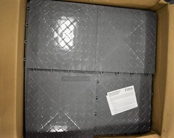 ALL IN ONE MONEY! 2 BRAND NEW BOXES! Graphite Snaplock Flooring. Approx 17 24x24 Sections - Image 1 of 3