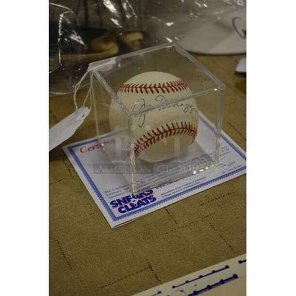 AWESOME! Baseball Autographed By Joe DiMaggio. With Baseball Display Case. Comes With Certificate of Authenticity! - Image 3 of 6