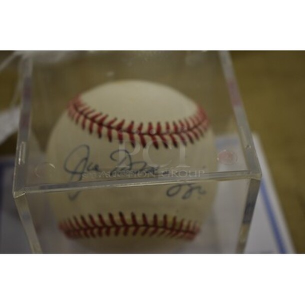 AWESOME! Baseball Autographed By Joe DiMaggio. With Baseball Display Case. Comes With Certificate of Authenticity! - Image 4 of 6