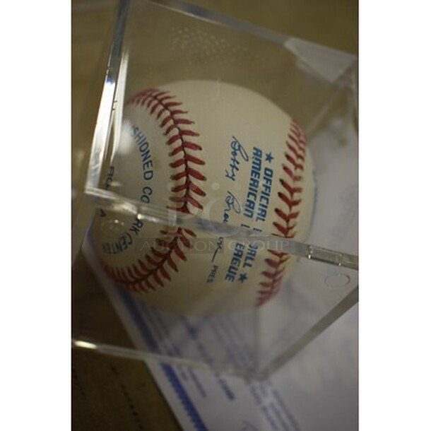 AWESOME! Baseball Autographed By Joe DiMaggio. With Baseball Display Case. Comes With Certificate of Authenticity! - Image 5 of 6