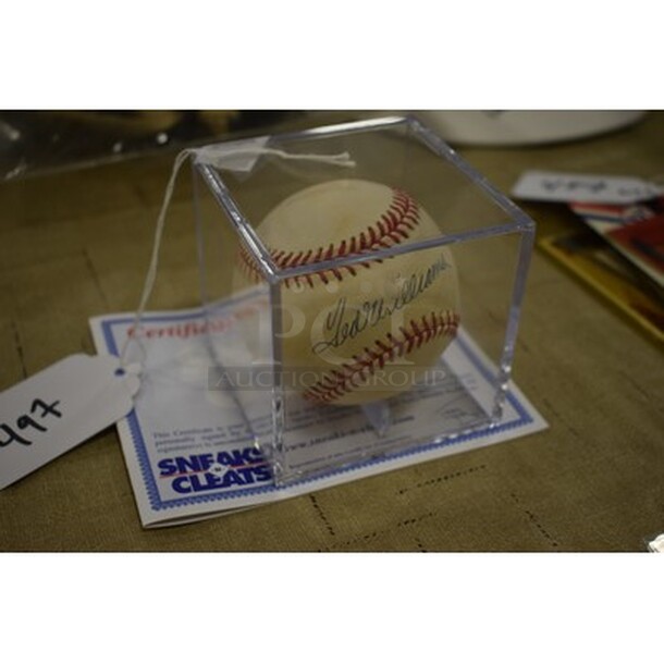 AWESOME! Baseball Autographed By Ted Williams. Comes With Certificate of Authenticity! - Image 3 of 6