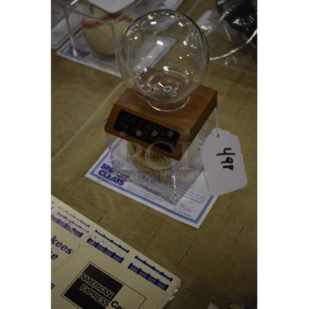 AWESOME! Baseball Autographed By Joe DiMaggio With Extra Baseball Display Case. Comes With COA! - Image 2 of 6
