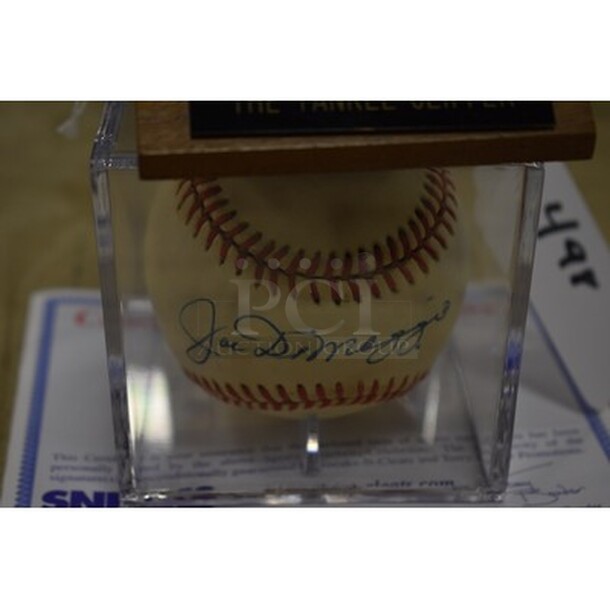 AWESOME! Baseball Autographed By Joe DiMaggio With Extra Baseball Display Case. Comes With COA! - Image 4 of 6