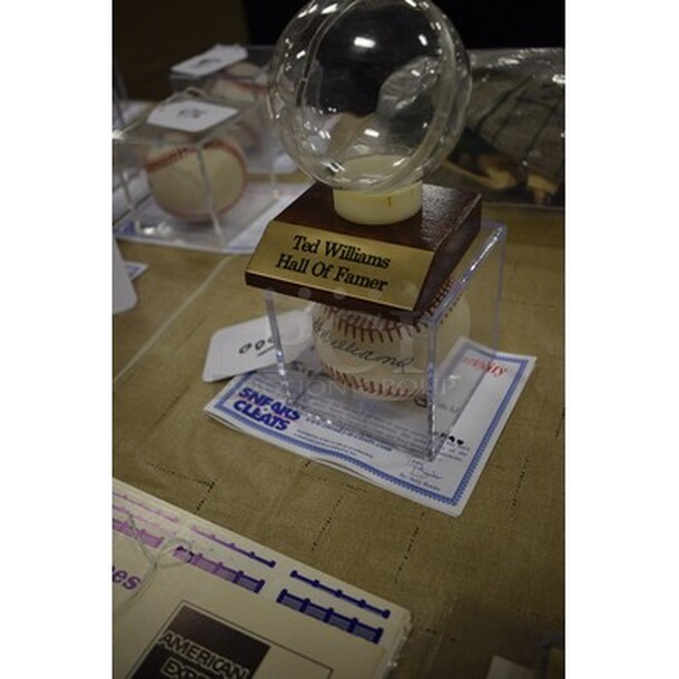 AWESOME! Baseball Autographed By Ted Williams With Extra Baseball Display Case. Comes With COA! - Image 2 of 7