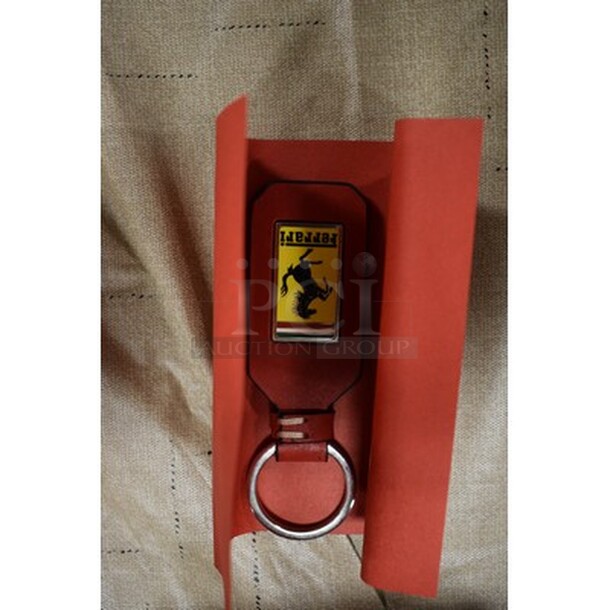 4 Leather OEM Ferrari Key Chains In Original Boxes! 4x Your Bid! - Image 1 of 4